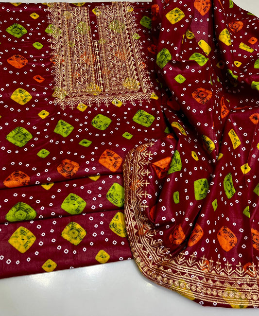 *ALHAMDULILAH*

CASUAL Wear

 2pc Dress 👗
Stuff winter lelan chundri print